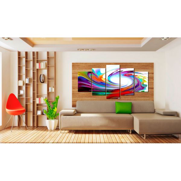 Tableau Rainbow - swirl 100x50 cm | Leroy Merlin