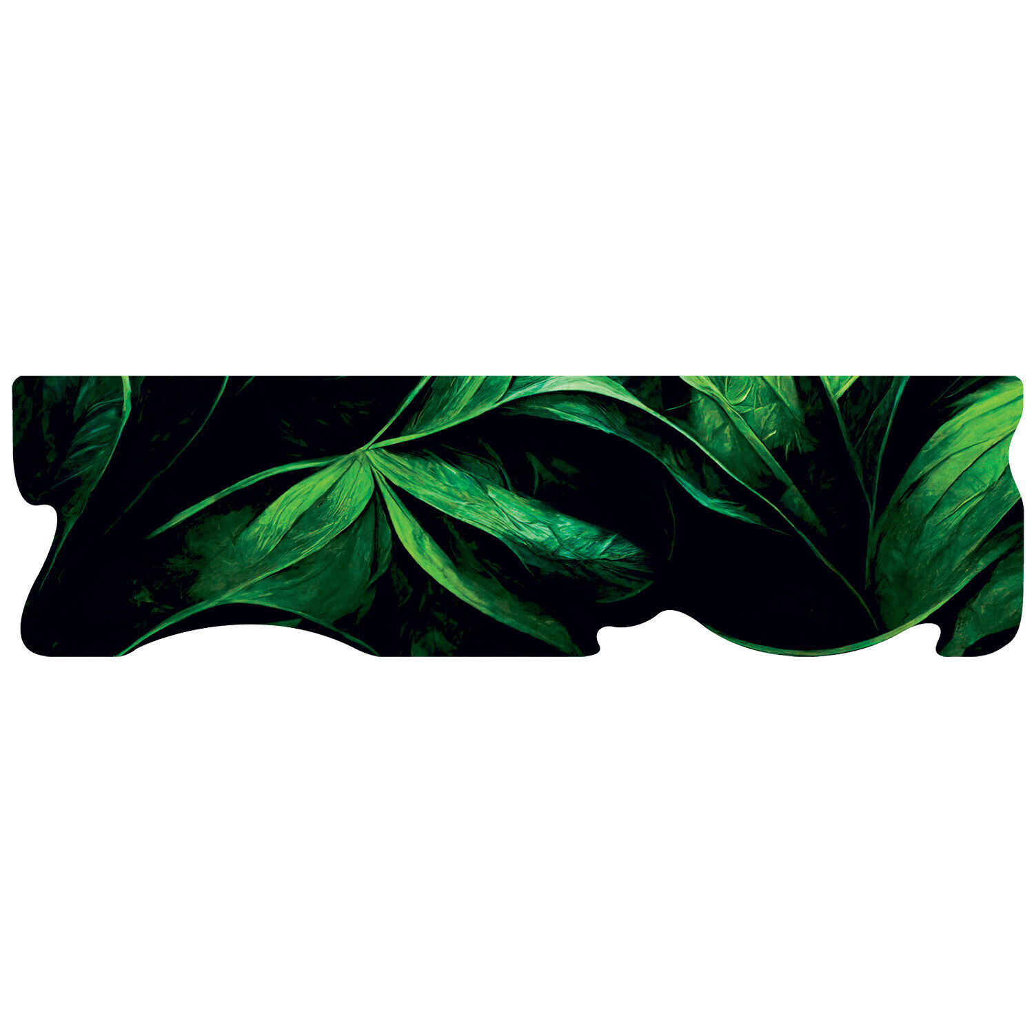 Alfombra de cocina silueta pvc moderno colorido antideslizante impresión digital le forme verde - 50x180 cm