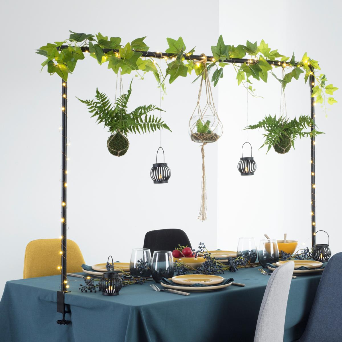 Barre décorative de table noir L200cm - Atmosphera Créateur d'intérieur - 5