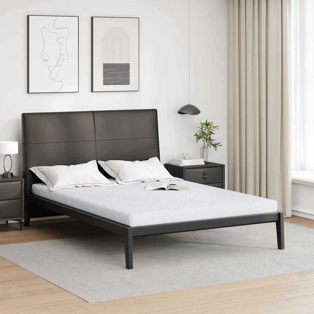 Materac Biały 140 x 190 cm Tkanina żakardowa vidaXL