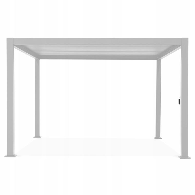 Pergola Tarasowa Gutroof Ogrodowa 3x4 - 300x400 Premium White Regulowana Biała 1 szt