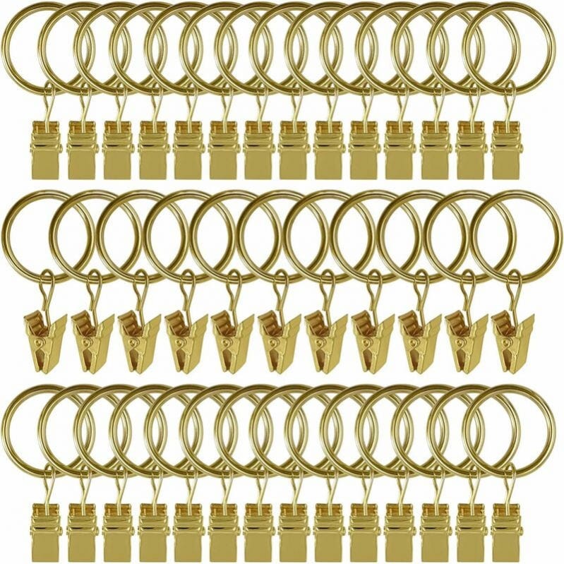 Kit da 20 anelli per tende neri, ganci per tende da doccia, anelli per tende, clip in metallo, accessori per tende, 4,0 x 38 mm | Leroy Merlin Kit da 20 anelli per tende neri, ganci per tende da doccia, anelli per tende, clip in metallo, accessori per tende, 4,0 x 38 mm | Leroy Merlin