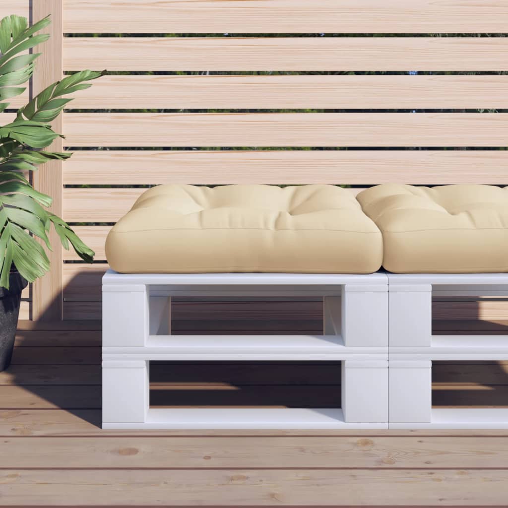 Maison exclusive - cojín para sofá de palets de tela beige 60x61,5x10 cm