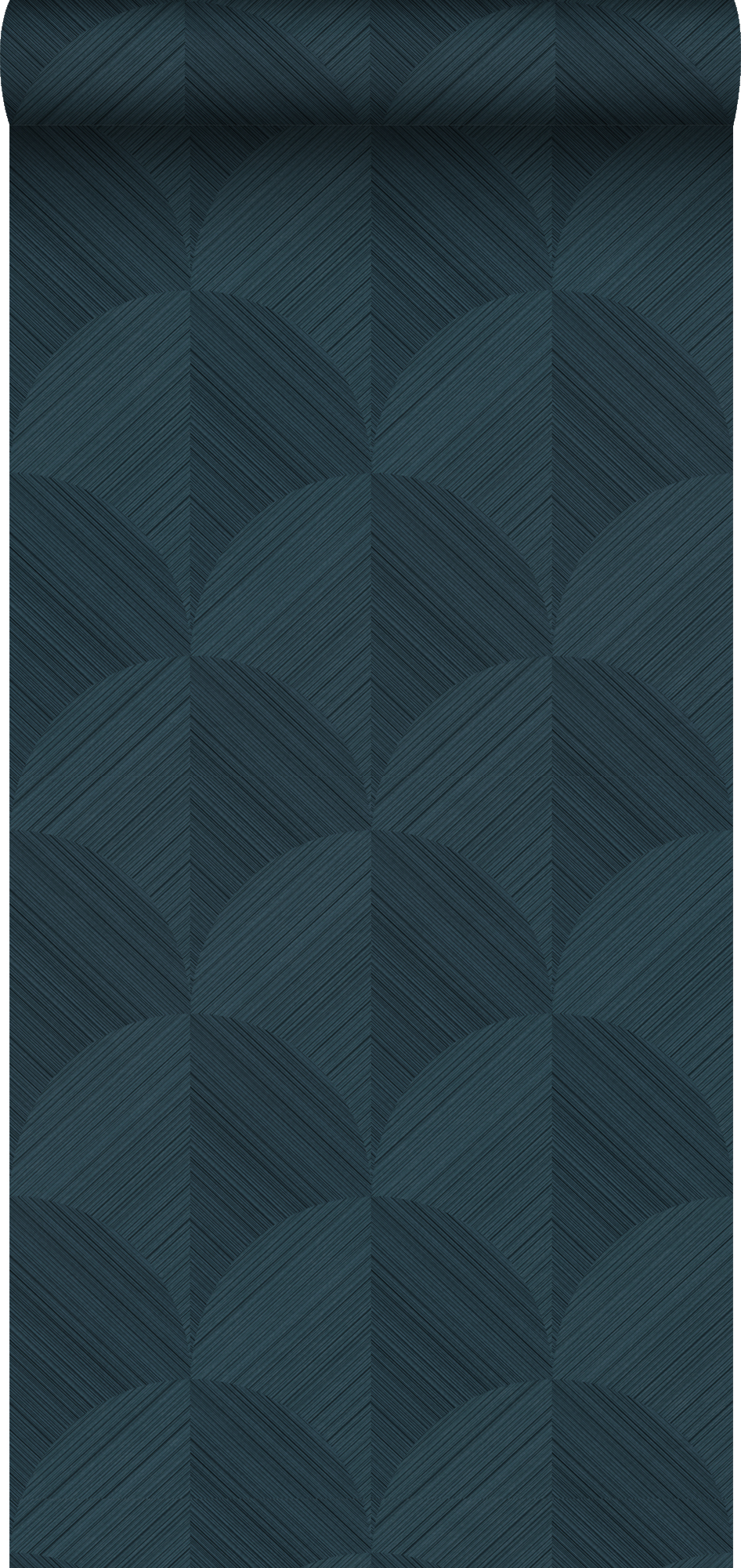 Papel pintado diseño 3d azul oscuro - 0.53 x 10.05 m - origin wallcoverings
