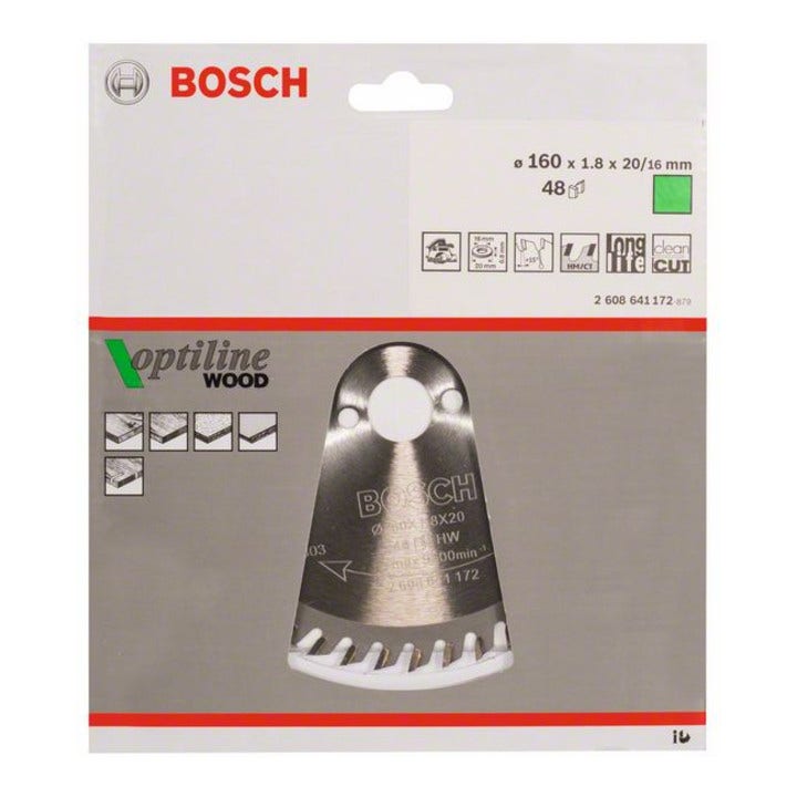 Tarcza do piły Bosch Optiline Wood 48 zębów redukcja hałasu
