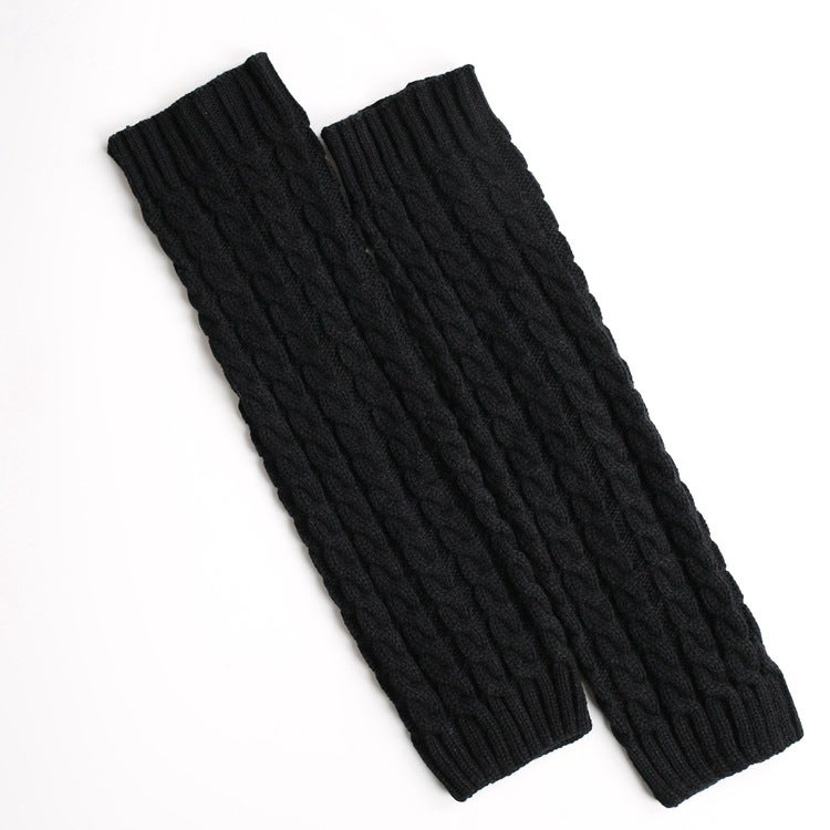 Traderplus 3 Paia Scaldamuscoli Donna Lavorati A Maglia | Morbidi In Acrilico | Colori: Nero, Bianco, Rosa | Ideali Per Danza, Fitness, Sport Invernali E Feste Anni '80 - 5