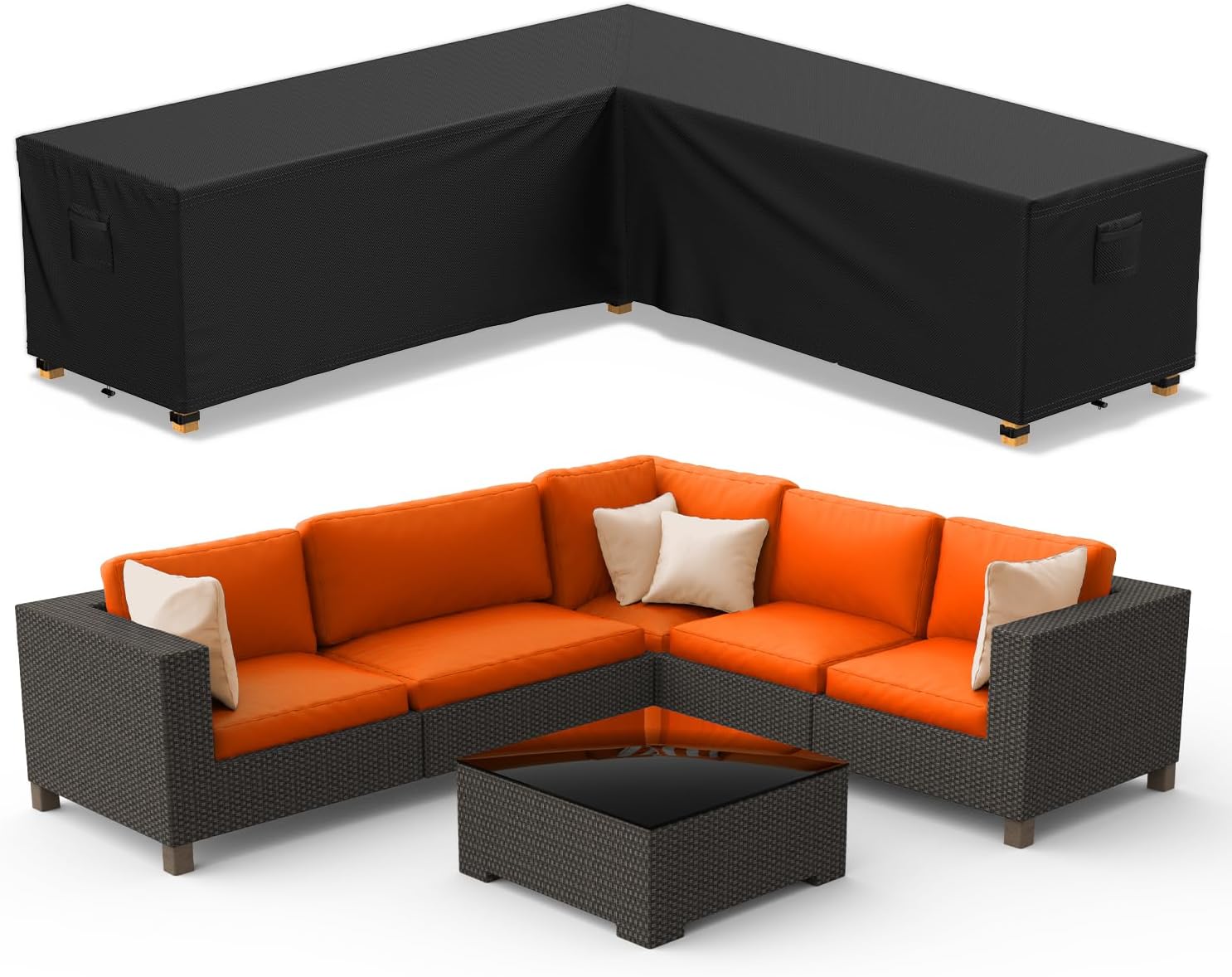 Housse De Salon De Jardin 150X70X100Cm Argent 420D Oxford