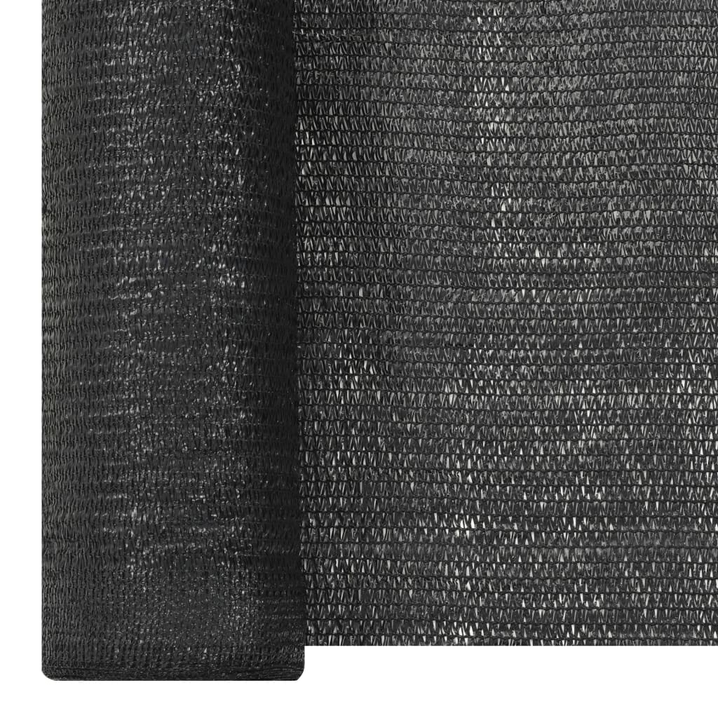 Filet brise-vue | Clôture brise-vue Noir 3,6x25 m PEHD 195 g/m² CFW33243 - 3