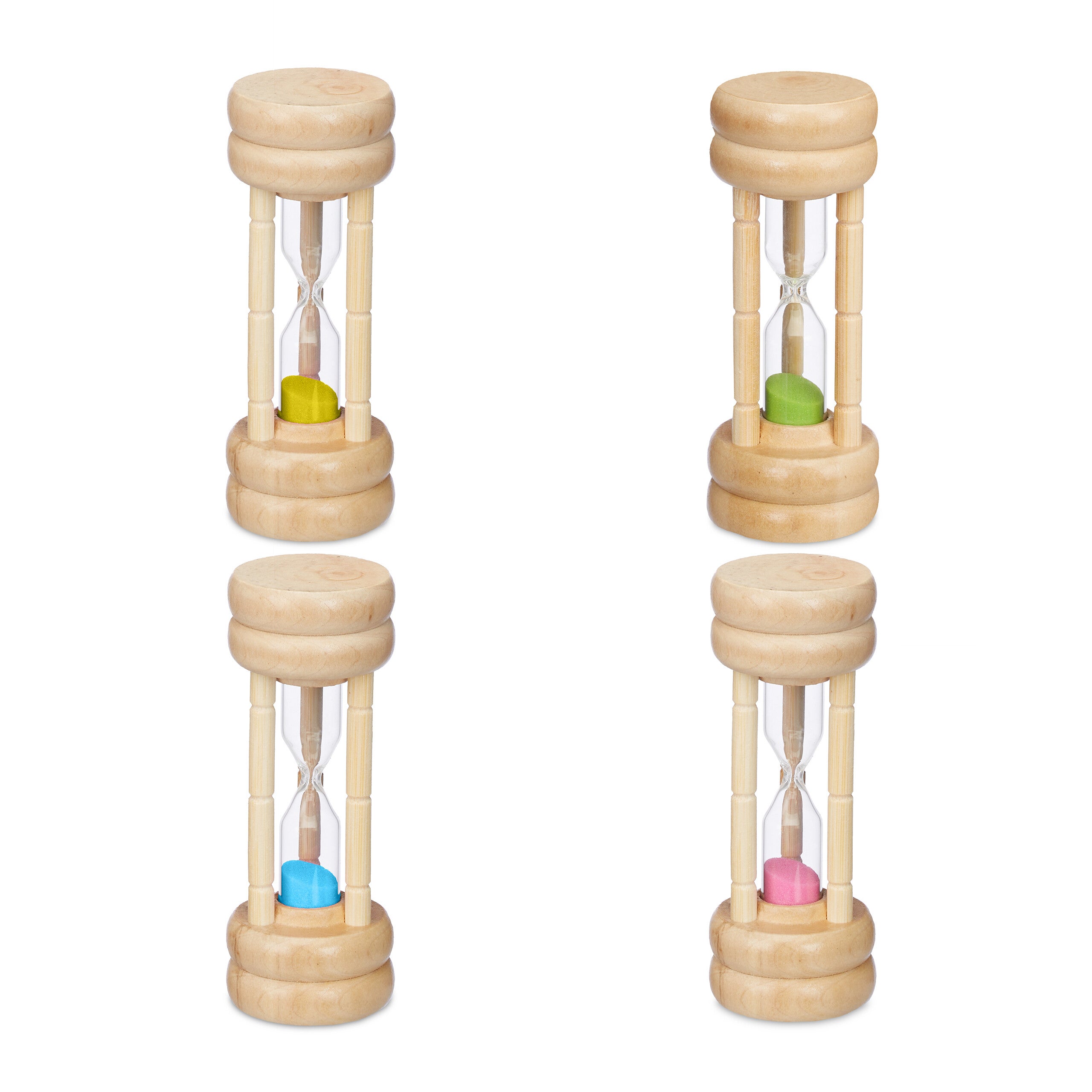 Sanduhren Set für Kinder, Sanduhr Timer, Zeitmesser Sanduhren Buntes