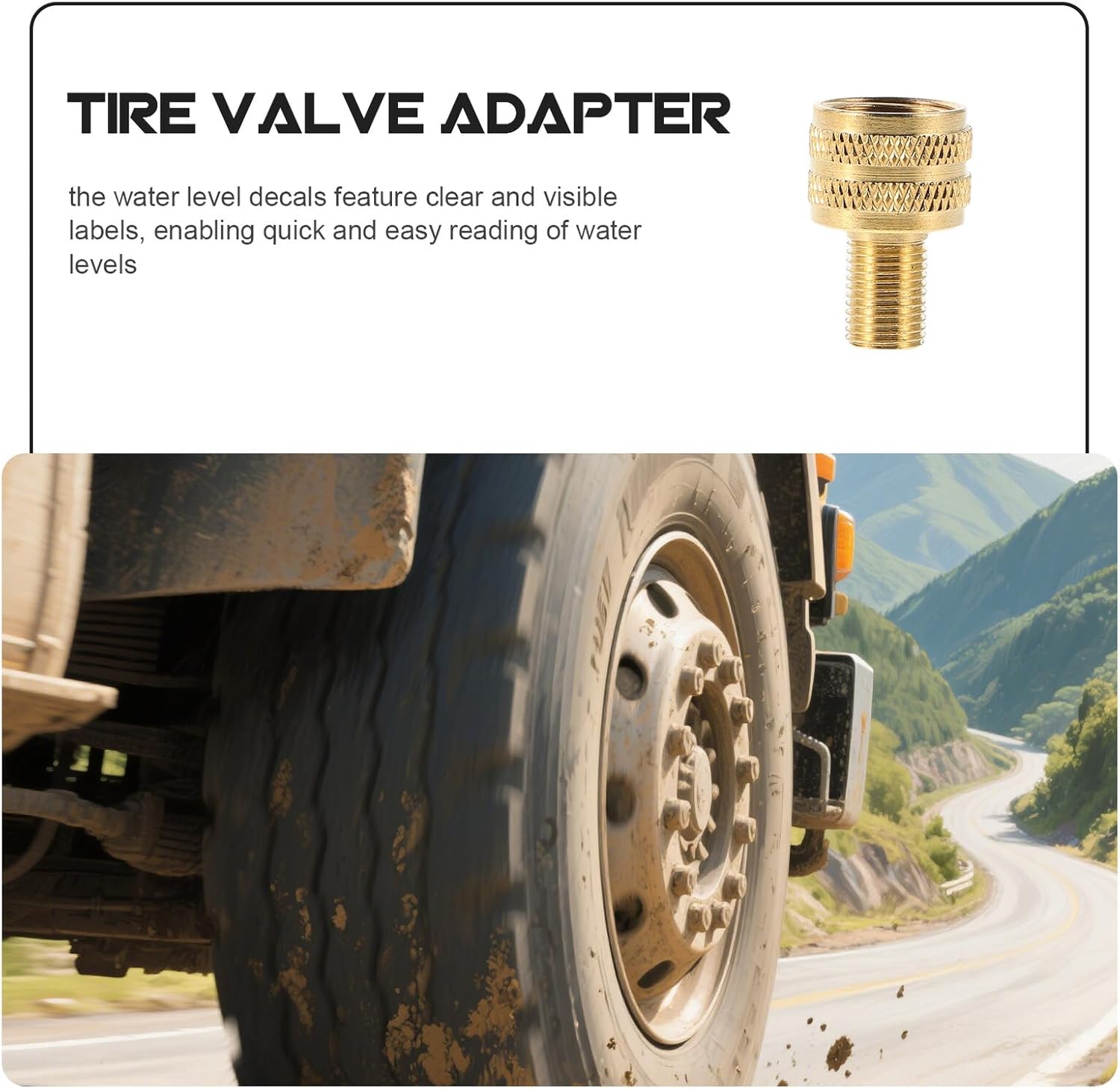 3 Pièces Adaptateurs de Valve de Pneu Camion Embouts de Gonflage pour Compresseur Air Accessoires pour Gros Pneus Agricoles et Poids Lourds - 8