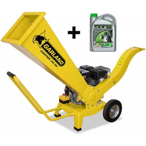 Broyeur De Végétaux Thermique OXEO 7CV - Branches Jusqu'à 6.5cm, Moteur 4 Temps 212cm³, Puissant Et Mobile