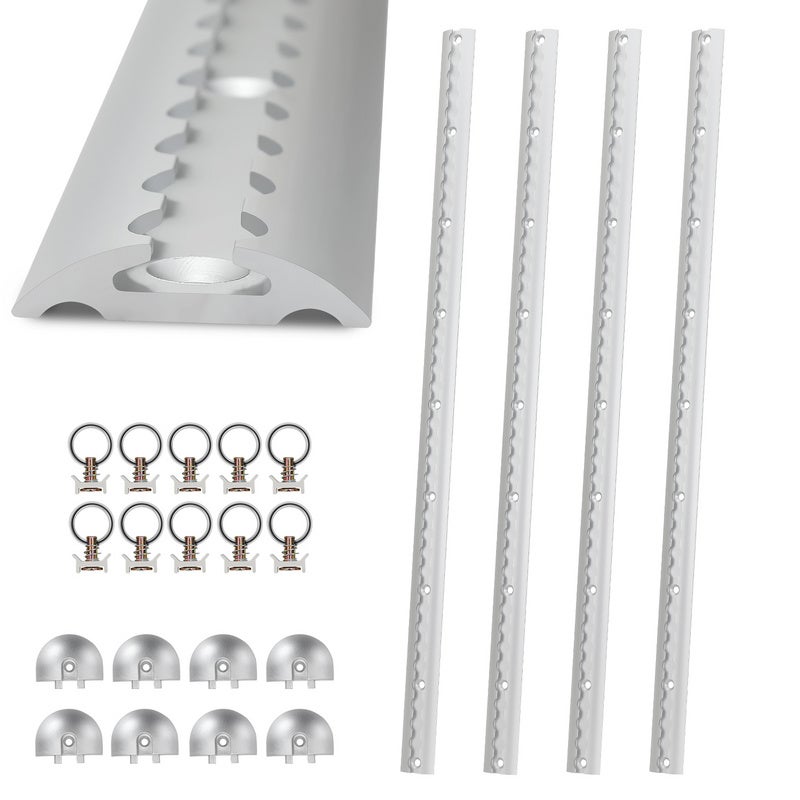 NTG Rail Airlin 2 Pièces De 2m Avec 10 Pièces Fitting Forme Carrée Avec Trous 1975mm Aluminium Rail D'arrimage Sécurisation Du Chargement Pour Camions, Remorques Et Camping-Cars NTG Rail Airlin 2 Pièces De 2m Avec 10 Pièces Fitting Forme Carrée Avec Trous 1975mm Aluminium Rail D'arrimage Sécurisation Du Chargement Pour Camions, Remorques Et Camping-Cars