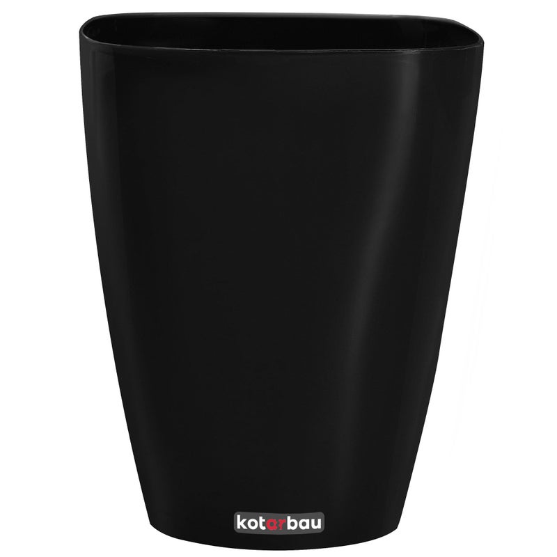 Doniczka donica osłonka 132x165mm kwiaty rośliny - Kolor antracyt - KOTARBAU