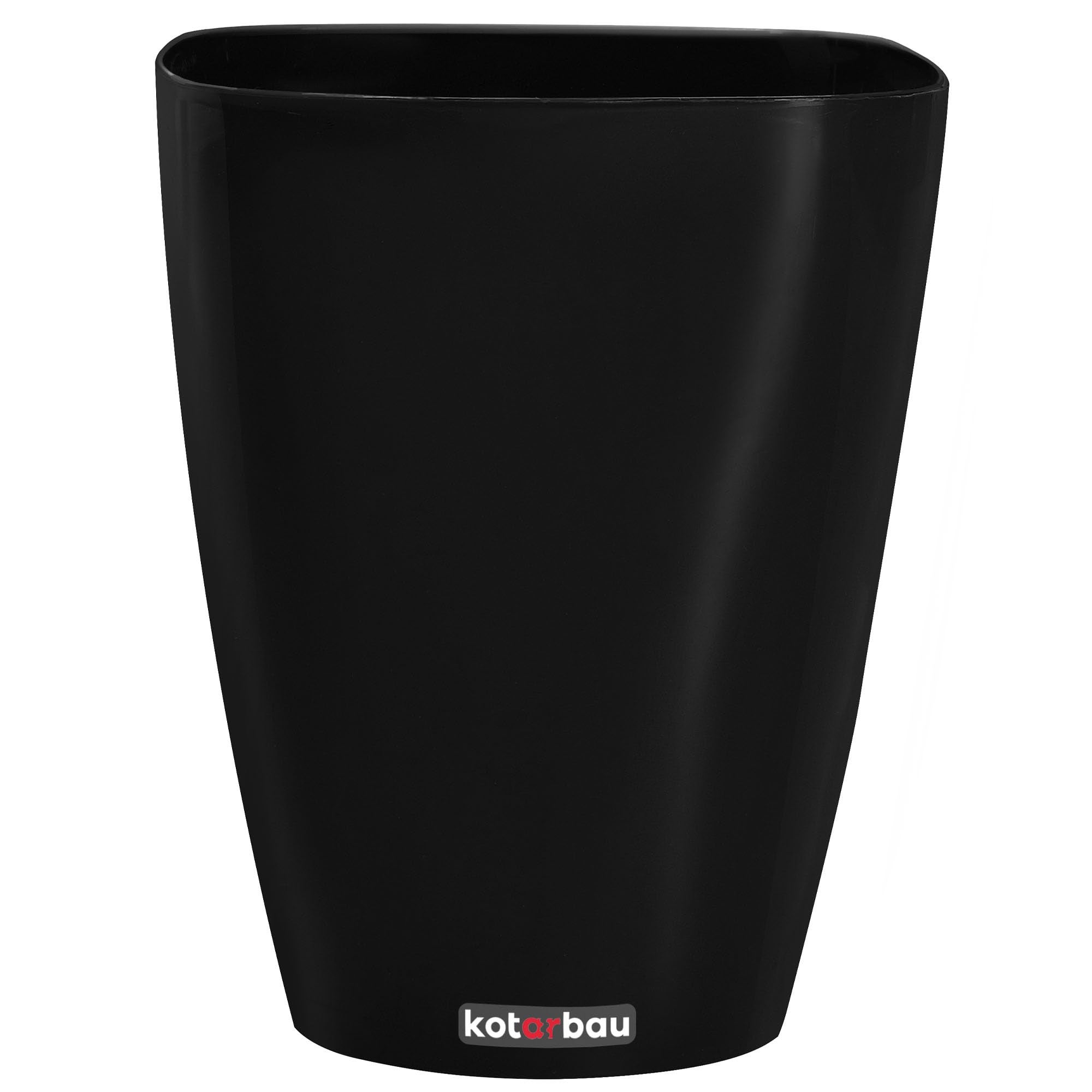 Doniczka donica osłonka 132x165mm kwiaty rośliny - Kolor antracyt - KOTARBAU