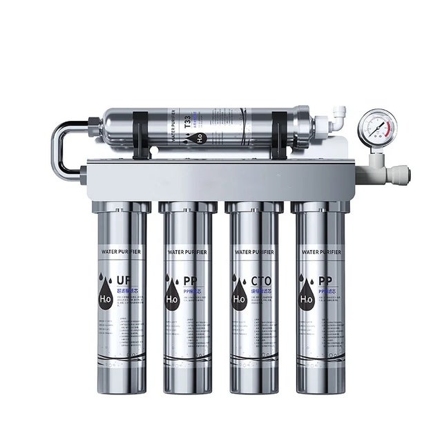 Sistema de filtro de água, purificador de água, filtro de água para consumo direto por baixo do lava-loiça, filtro de água de 5 fases