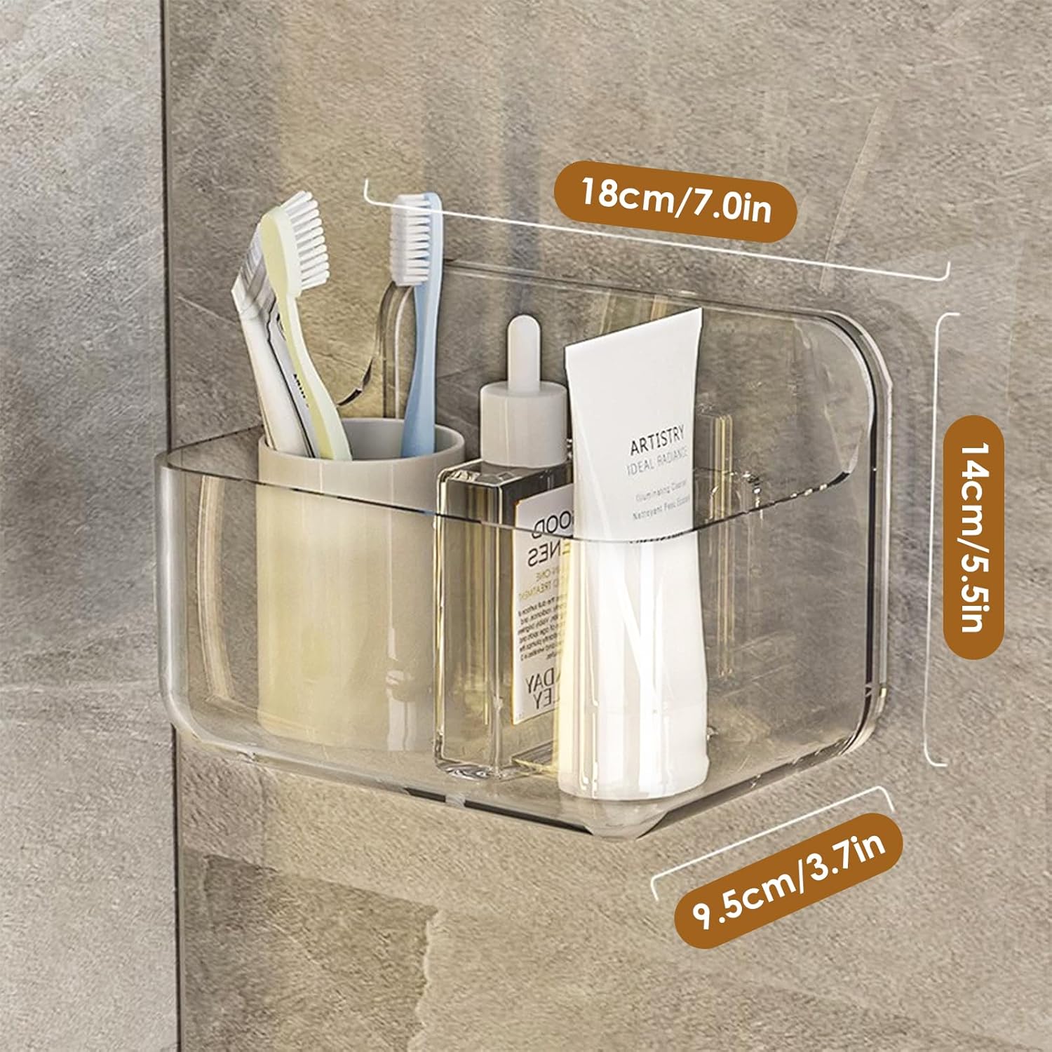 2 Pièces Etagere Douche Sans Percage, Porte Shampoing Douche Adhesive Etagere Murale Salle De Bain Sans Percer Petit Blanc 98115862