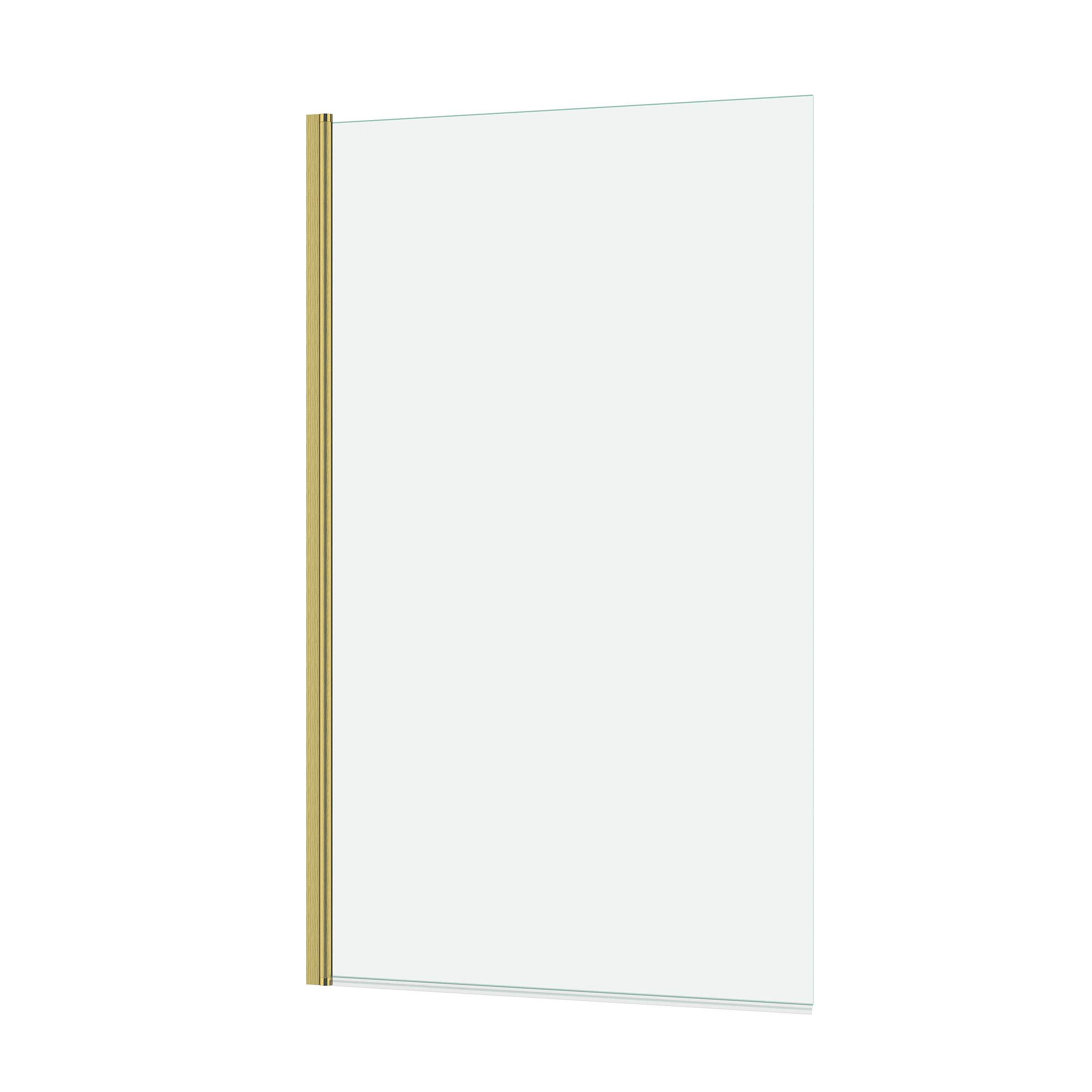 Parete vasca ribaltabile 80x140cm - Profilo finitura Oro Spazzolato - Vetro Temperato 4mm - ELEMENTARY - 3