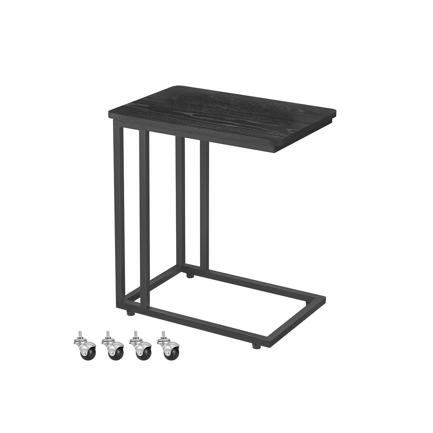 Vasagle Negro Ébano Mesa Auxiliar Para Snacks, - Imagen 3