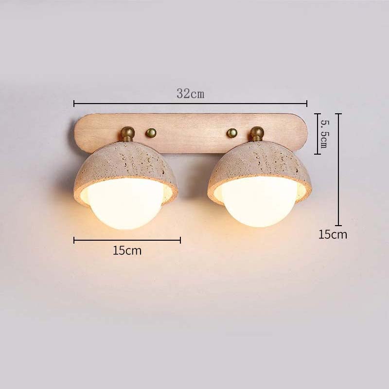 Applique Murale LED 2 Flammes Klighten - 3W+3W 3000K Lumière Chaude, Spot Rond Orientable 330°/60°, Aluminium Noir - 6