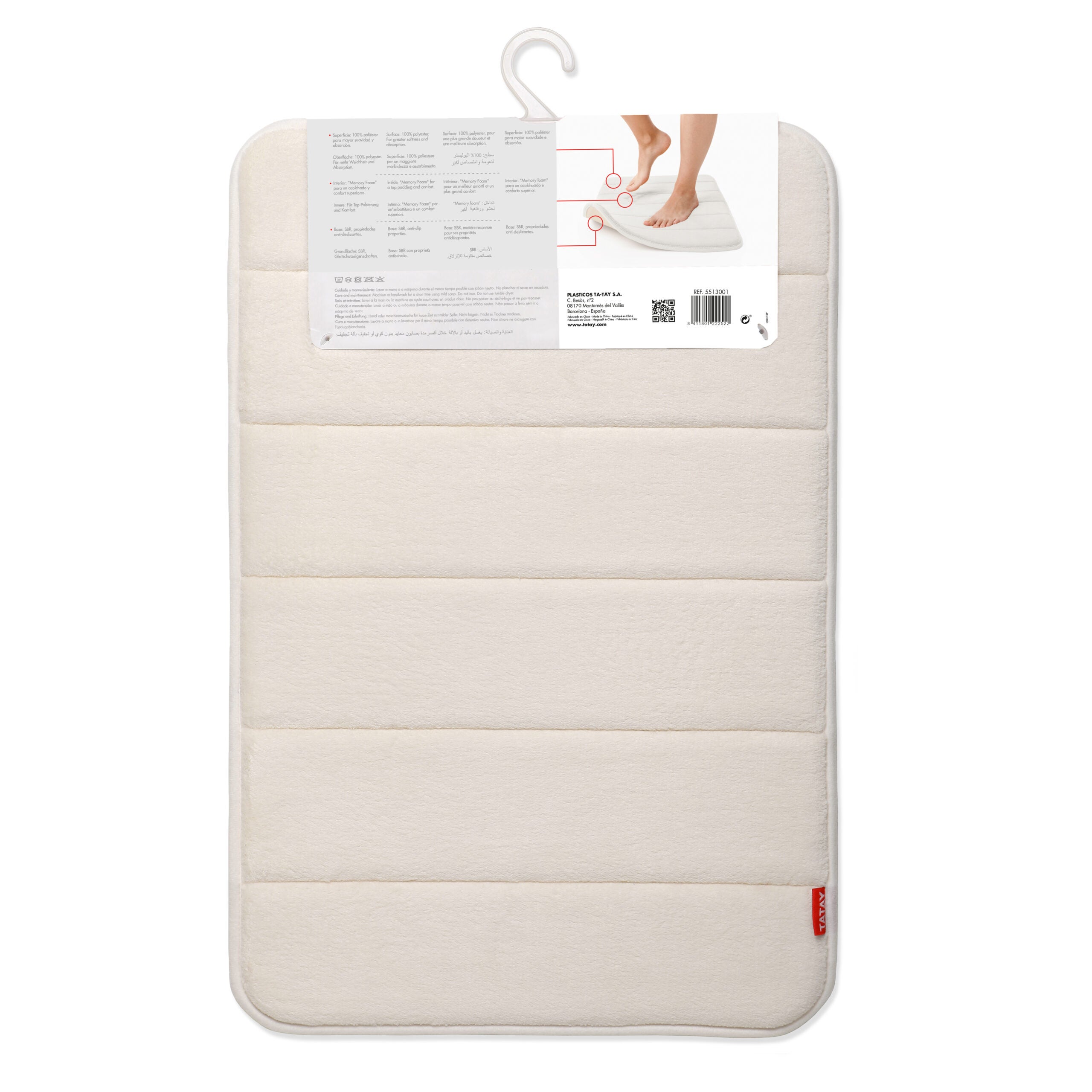 ALFOMBRA BAÑO MICROFIBRA BLANC - 3