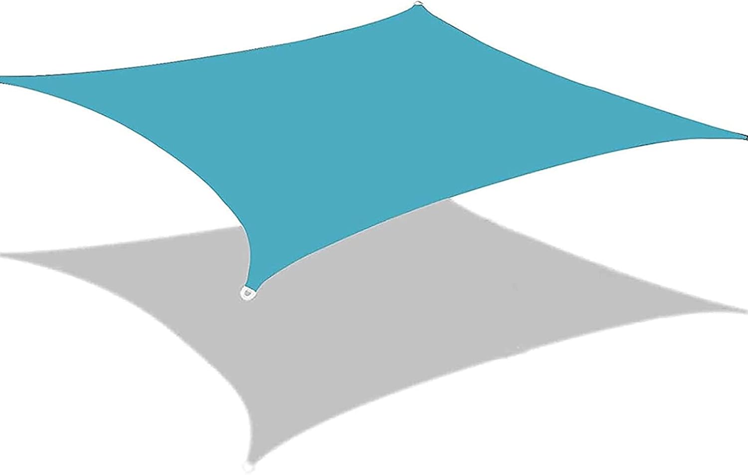 Żagiel przeciwsłoneczny prostokątny, wodoodporny, Oxford, 3 x 4 metry (Lake Blue)