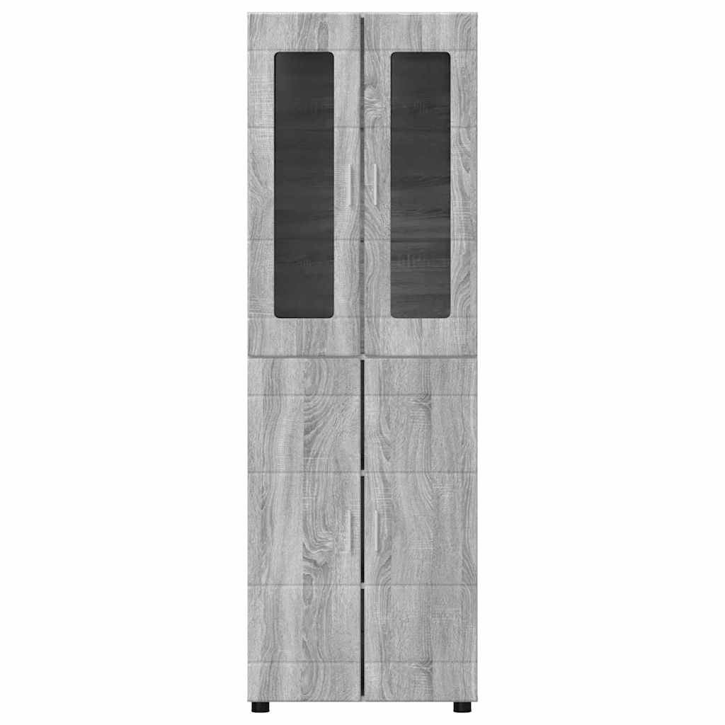 Armoire Haut de rangement - Armoire De Chambre avec étagère Gris Sonoma 60 x 35 x 182 cm - 6