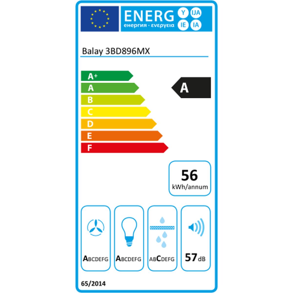 Hotte standard Balay 3BD896MX 90 cm 620 m3h 255W Acier inoxydable - 4