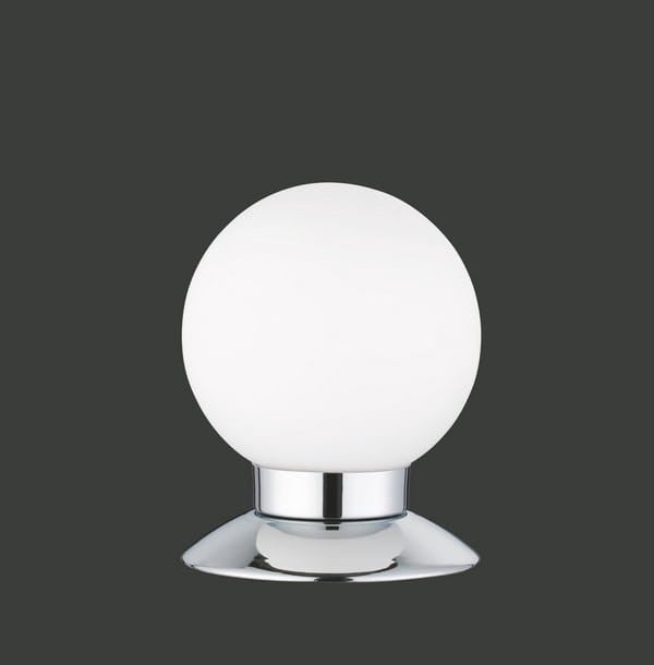 Lampa stołowa Princess chromowana biała LED 3W 3000K 250lm wym: 13 x 10 x 10 cm szkło RL