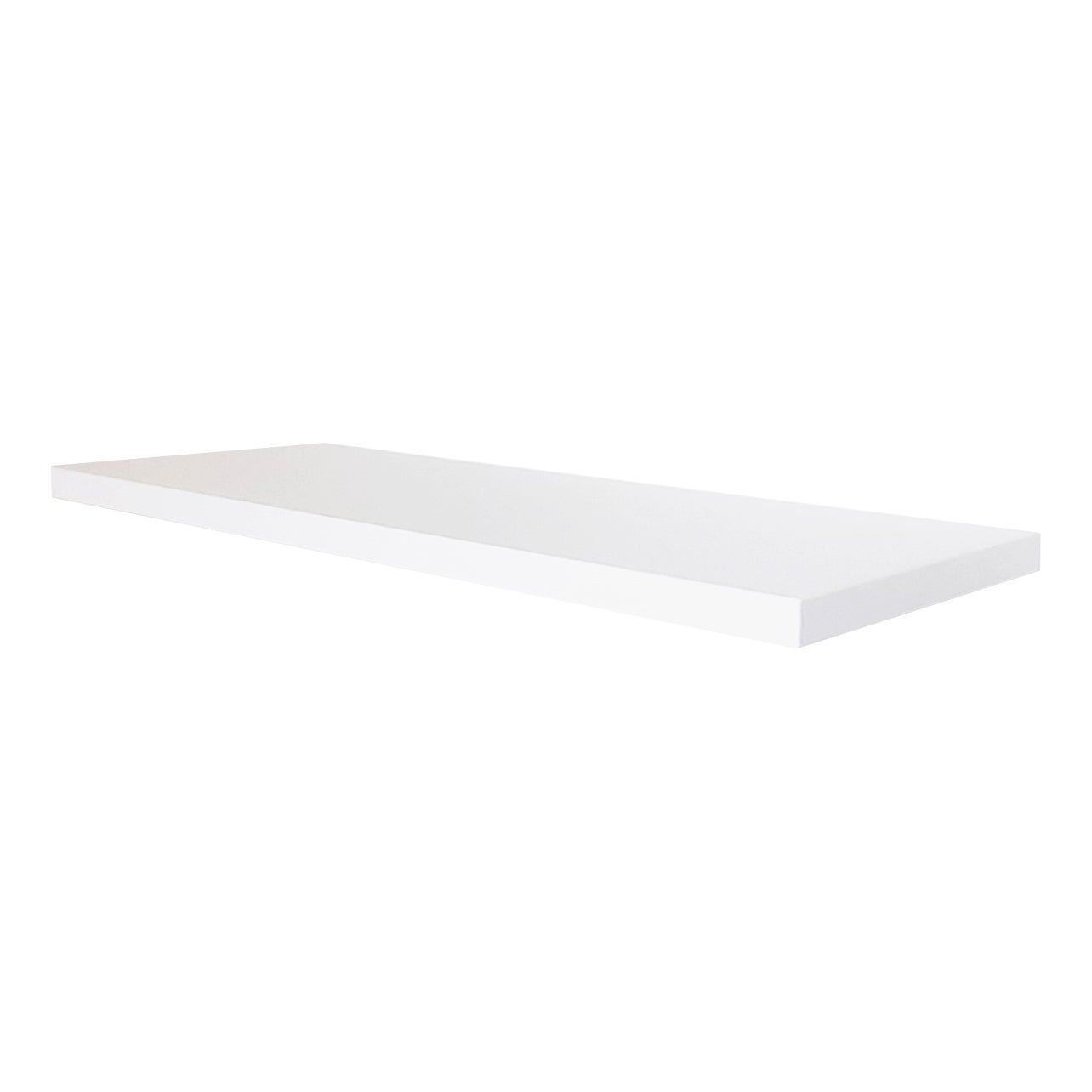 Prateleira de parede de madeira Henor 80x20x2,5 Hardware ajustável horizontal oculto. Vertical e Inclinação. Carregar 25kg. Branco - 2