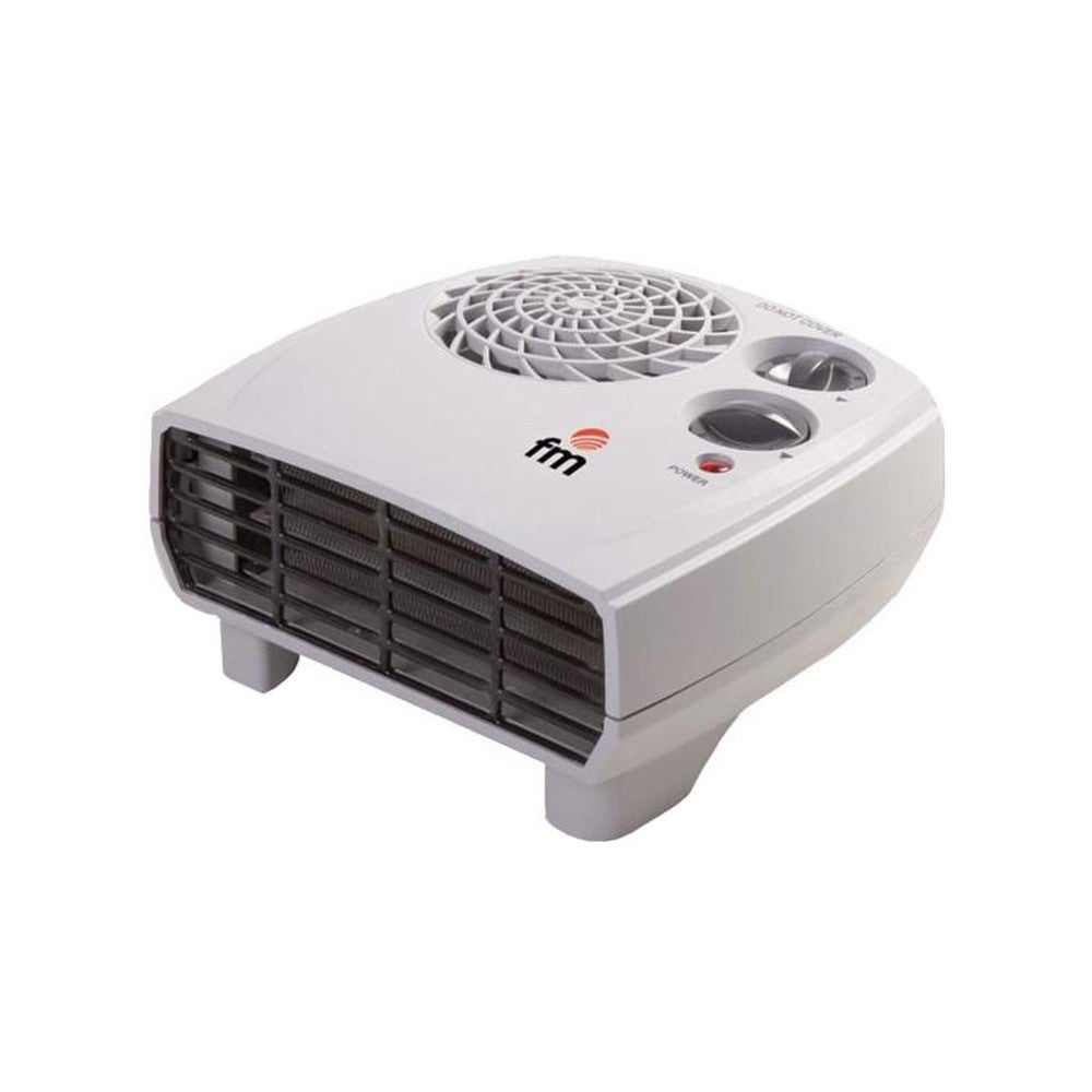 Calefactor Eléctrico FM Calefacción Palma 2000W Blanco Piso Giratorio - Imagen 2