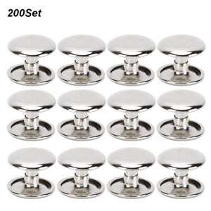 10 bottoni in ottone a 4 fori, jeans in metallo, 18 mm