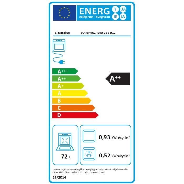 Four encastrable ELECTROLUX - 4