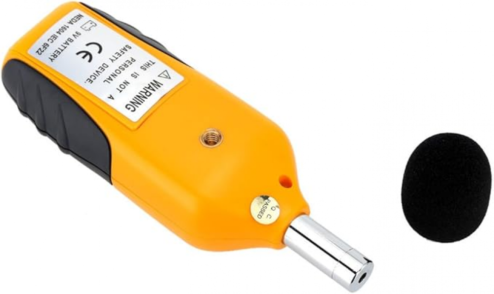 Sonomètre 30-130dBA, décibelmètre professionnel avec écran rétroéclairé (pile 9V incluse) - 2