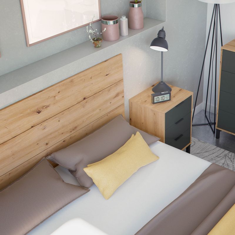 Tête de lit Enzo avec tables de chevet - 4