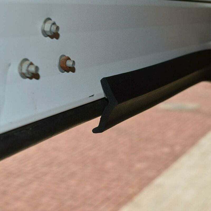 Fita de vedação de borracha multiuso, fita de vedação para porta de garagem, fita de vedação para borda inferior com vedação completa (2,5 metros) - 4