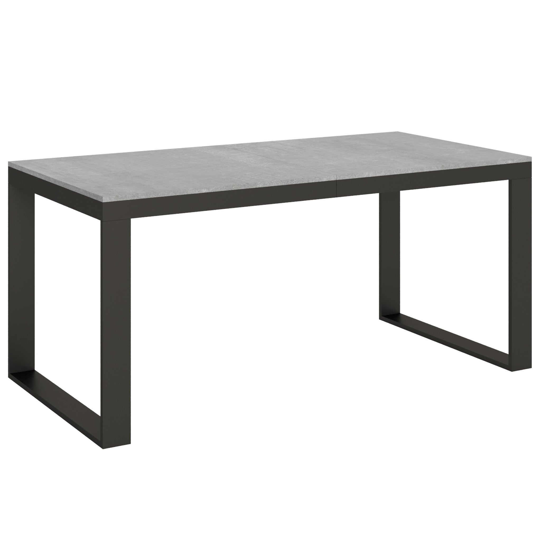 Stół rozkładany 90x180/284 cm Tecno Evolution Cement rama antracyt