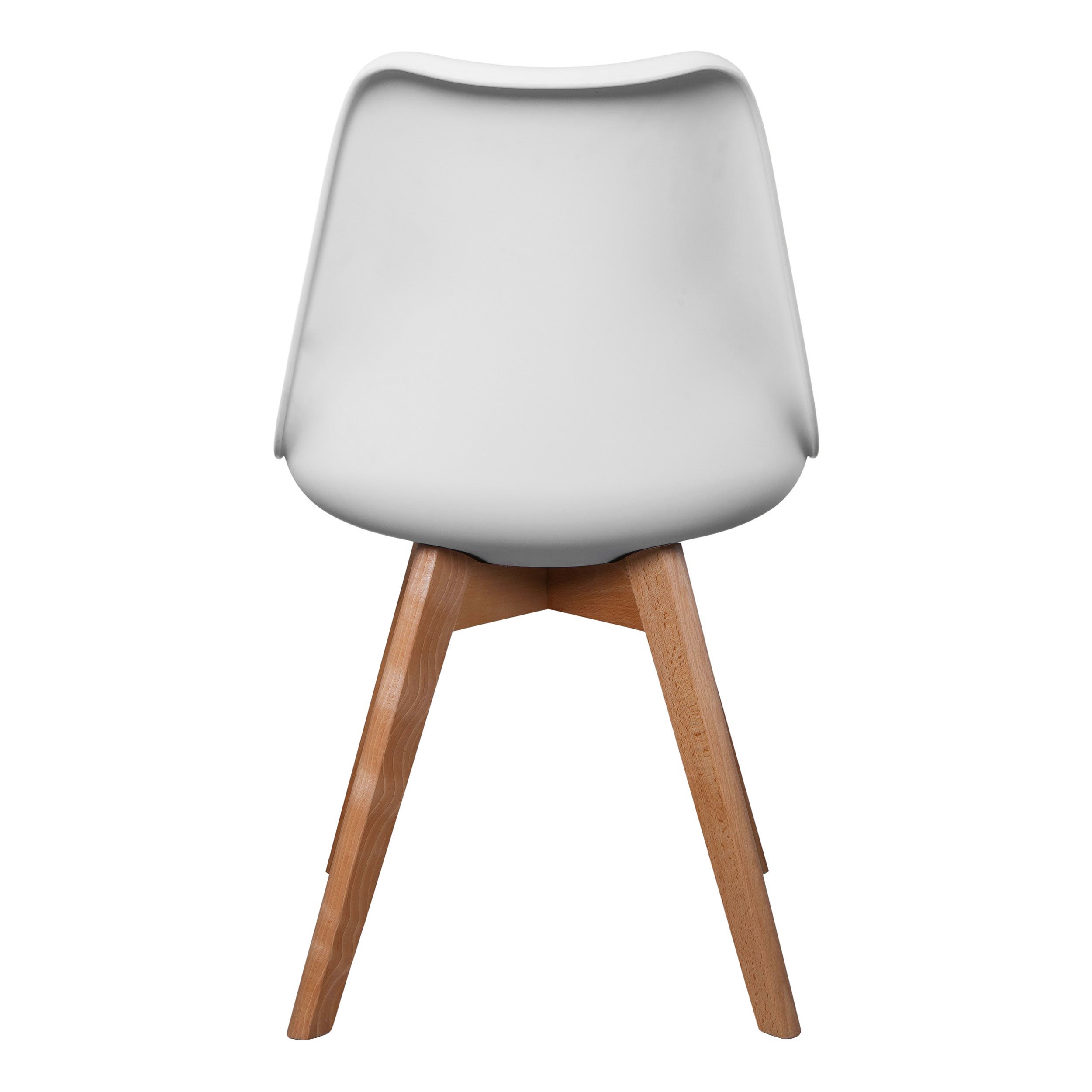 Lot De 4 Chaises - Home Deco Factory - Scandinaves - Rembourrées - Blanches - 4