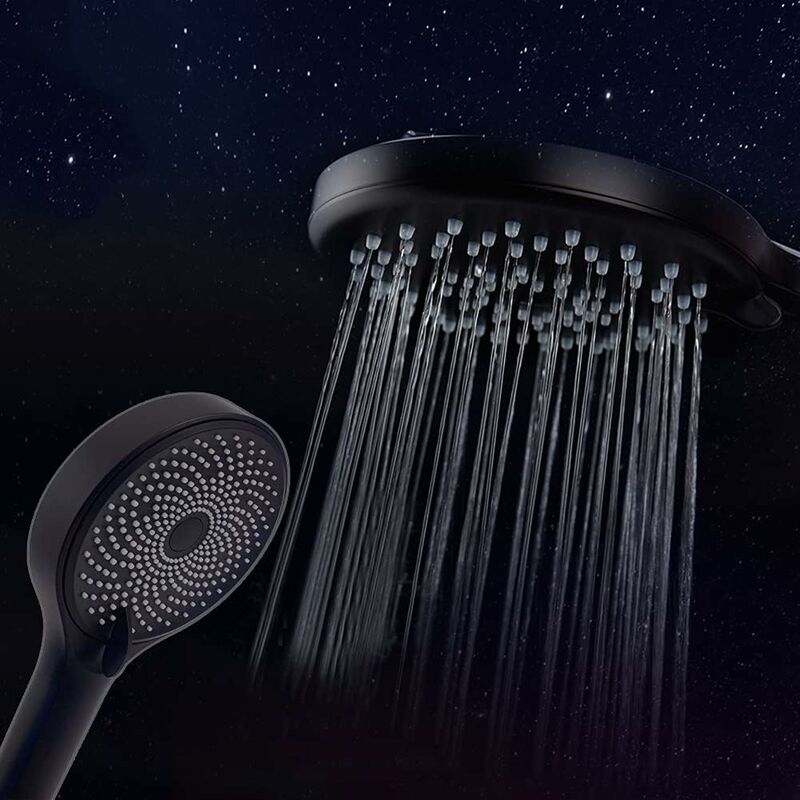Pommeau Douche Noir, ​Pomme Douche Qualité Supérieure, Haute Pression Shower, Douchette Economie D'eau, Douchettes avec 3 Modes de Jet Haute Pression - 5
