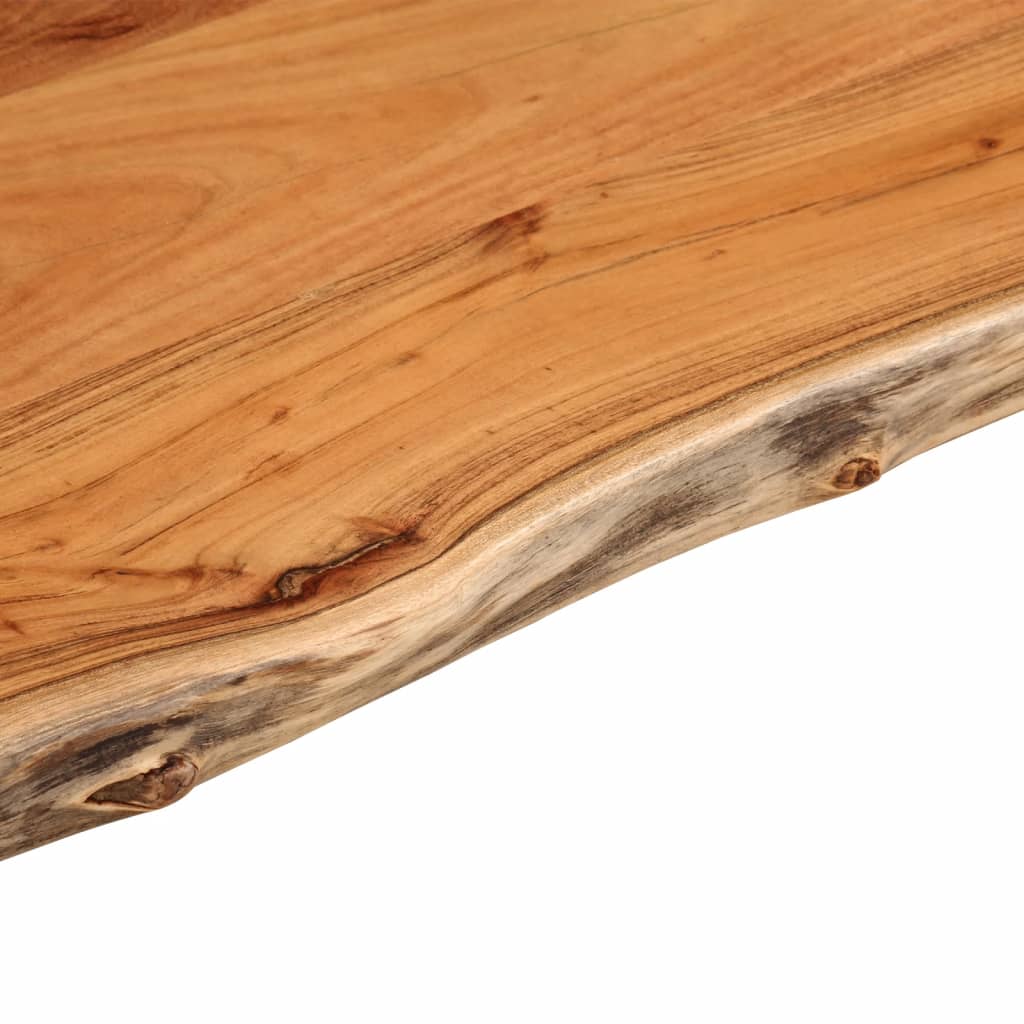 Tampo de mesa | Tampo de secretária retangular borda viva 40x40x2 | 5 cm acácia maciça CFW31133 - 8