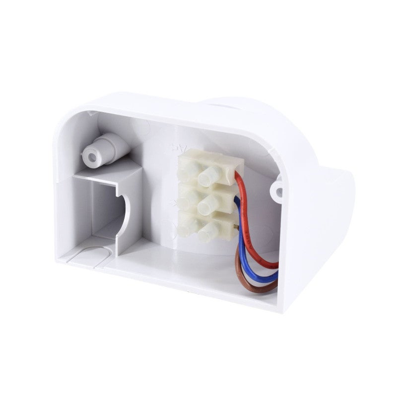 Rilevatore di movimento bianco - 1200W - Angolo 180° - IP44 - Portata 12m - 4