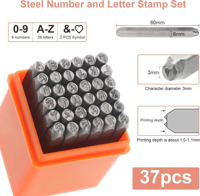 jeu de lettres à frapper A-Z, 10 mm | 00519265 - Angele Shop jeu de lettres à frapper A-Z, 10 mm | 00519265 - Angele Shop