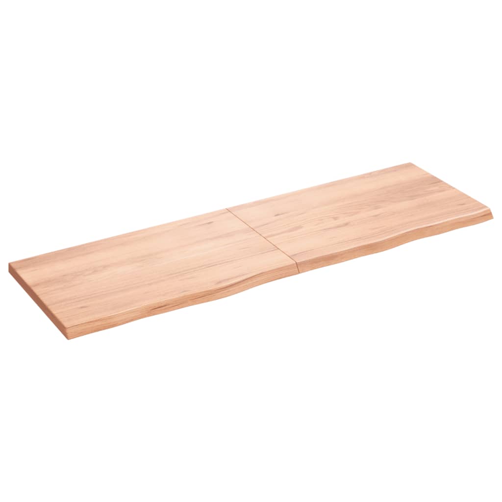 Comptoir de salle de bain | Meuble de salle de bain marron 160x50x(2-4) cm bois traité CFW50647 - 2