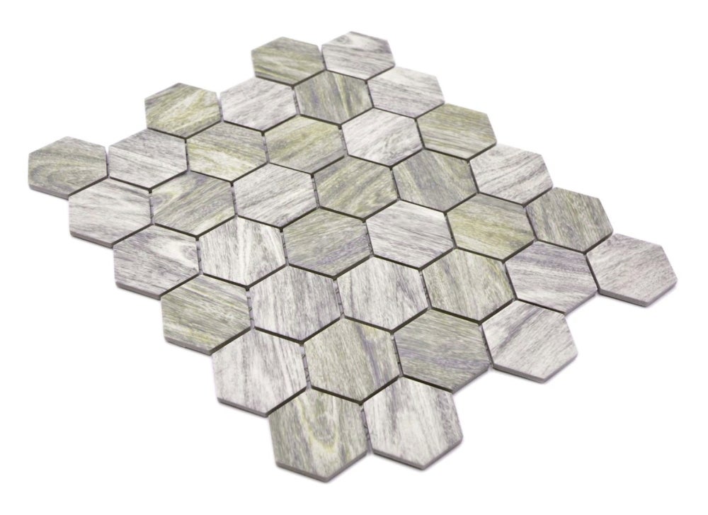 Grès Cérame Pleine Masse Mosaïque Carrelage Hexagone Straubing Beige
