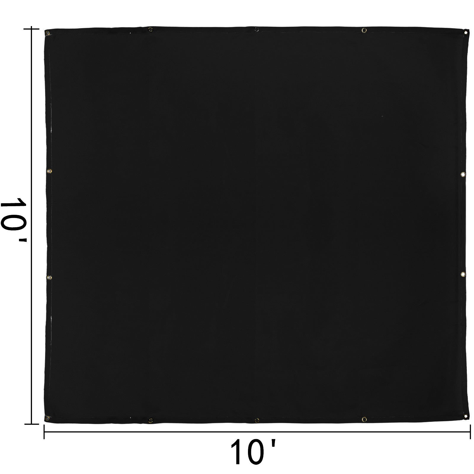 Couverture Soudure VEVOR en Fibre Verre 10×10 pi, Tapis Ignifuge, Bouclier de Protection Noir contre les Étincelles, pour Atelier et Station-Service - 5