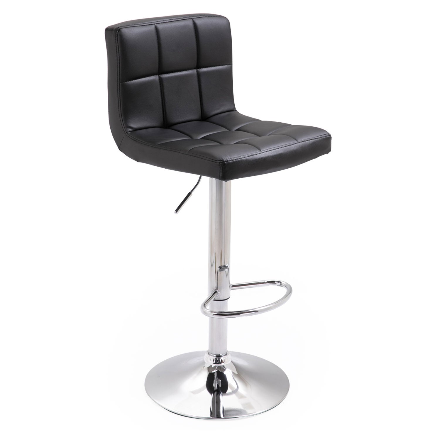 Lot de 2 tabourets de bar noir MIKE - 7