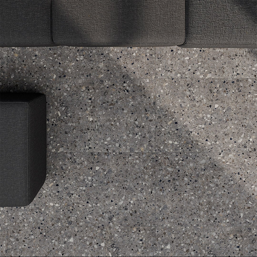 Terrazzo Tono su Tono Grigio - Piastrelle 60x60 cm 9 mm - SFR 3003 60x60 MATT R10 9 mm - 2