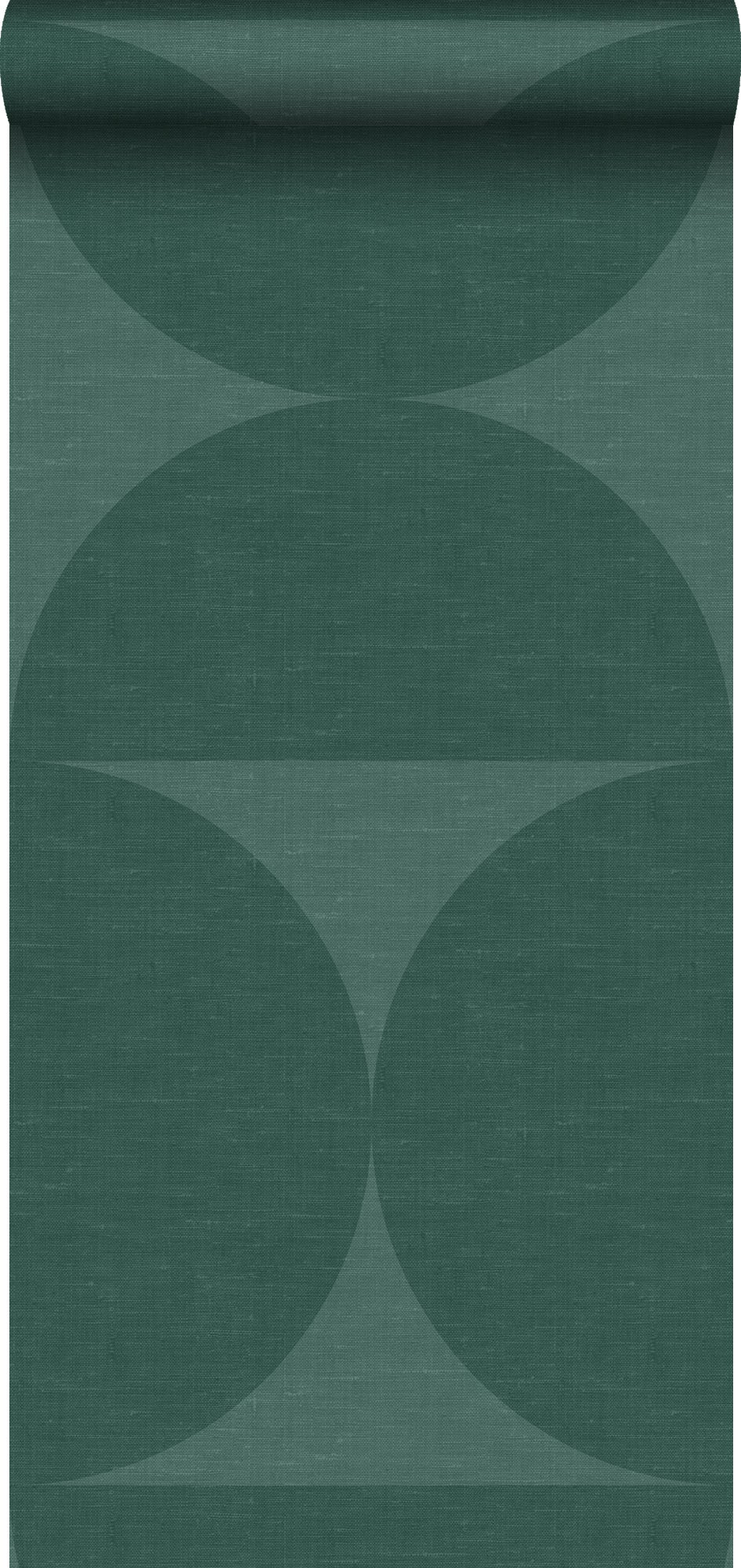 Tapeta XXL półkola ciemnej zieleni - 50 x 900 cm - ORIGIN