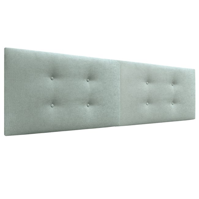 DHOME Tête de lit en Similicuir ou Tissu acualine uni avec Boutons DHOME Tête de lit en Similicuir ou Tissu acualine uni avec Boutons