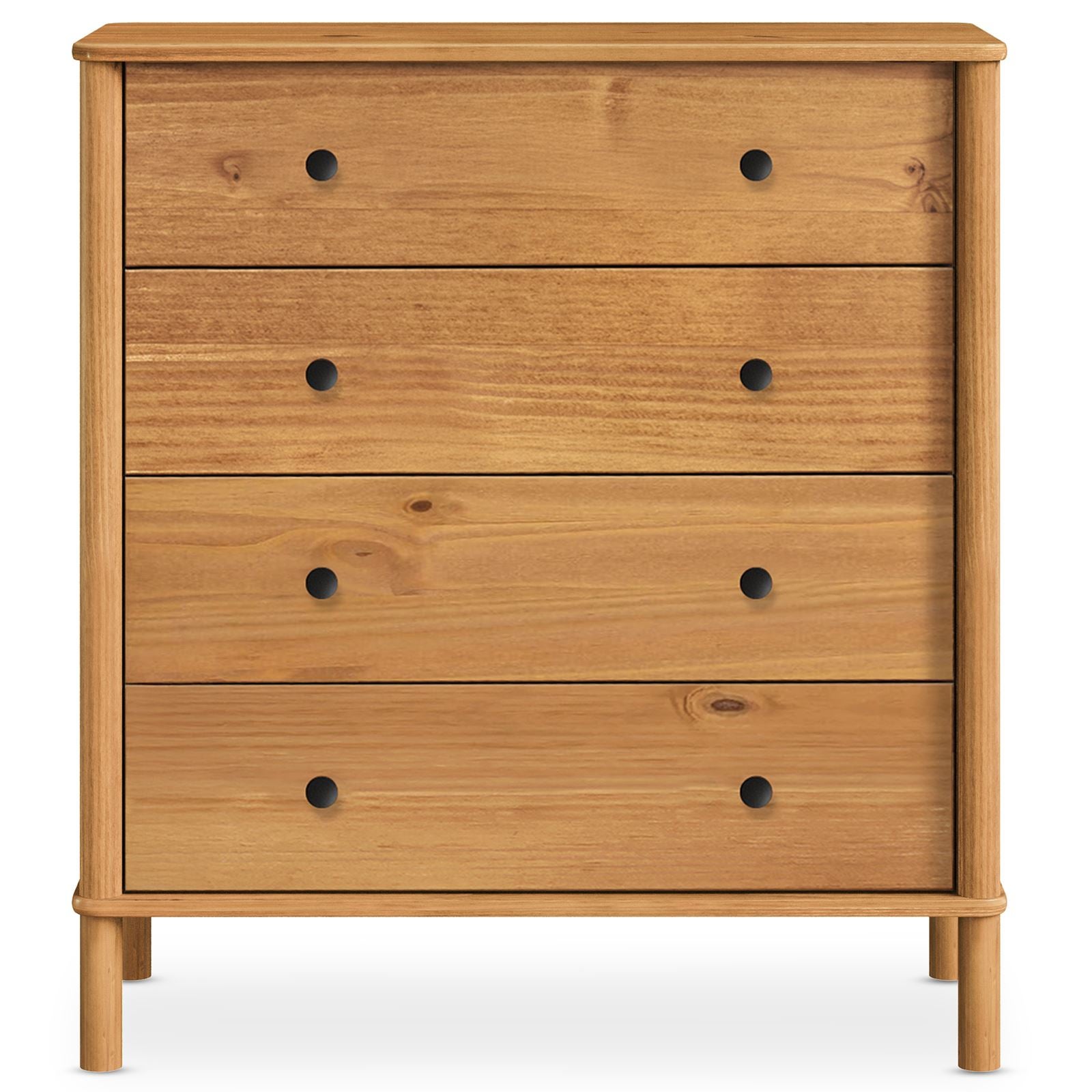Commode APOANA 4 tiroirs en bois massif - Coloris chêne - 7