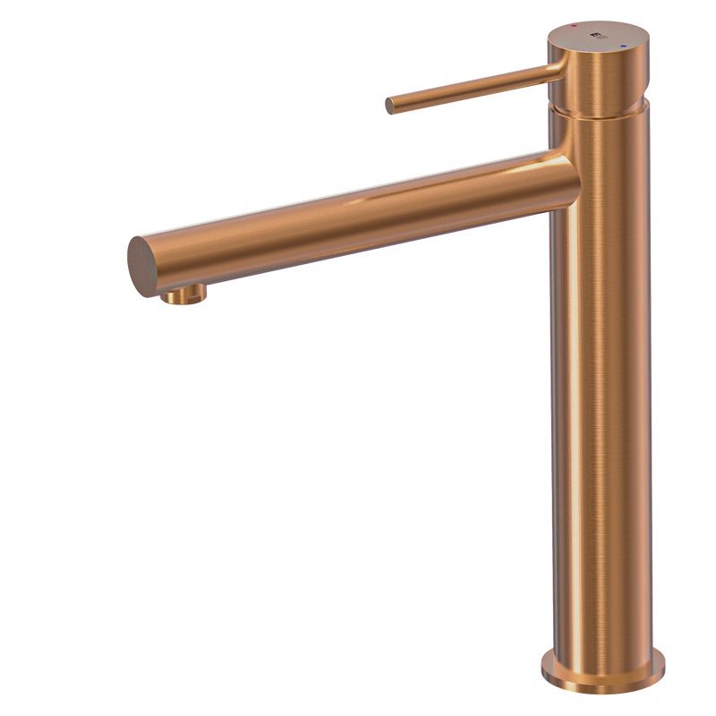 Luisa bateria miedziana umywalkowa wysoka szczotkowanej miedzi